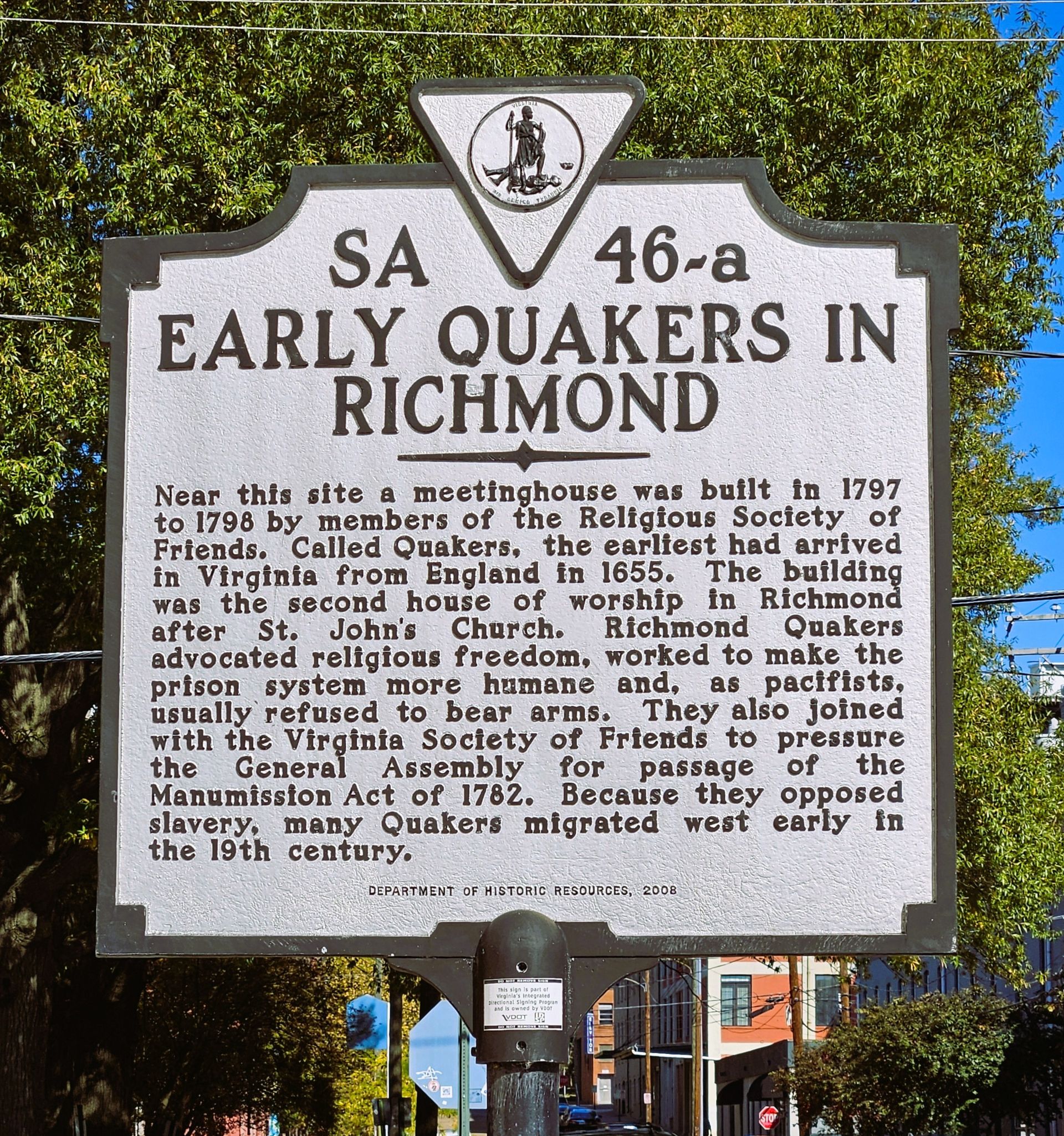 Corner of South 20th Street and East Main Street, in Richmond's Shockoe Bottom district.